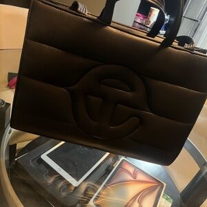 Telfar Dark Brown Quilted Tote Bag